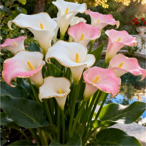 Seltene Calla/Calla-Knolle/Zierpflanze für kalte Temperaturen/Hochzeit/Zimmerpflanze/Garten/Dekoration-6 PCS-A Seltene Calla/Calla-Knolle/Zierpflanze für kalte Temperaturen/Hochzeit/Zimmerpflanze/Garten/Dekoration-6 PCS-A von BJYaWFR