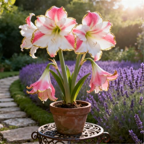 Überraschend schnell wachsende/seltene/winterharte/winterharte mehrjährige/Zier-Amaryllis-G-3 PCS von BJYaWFR