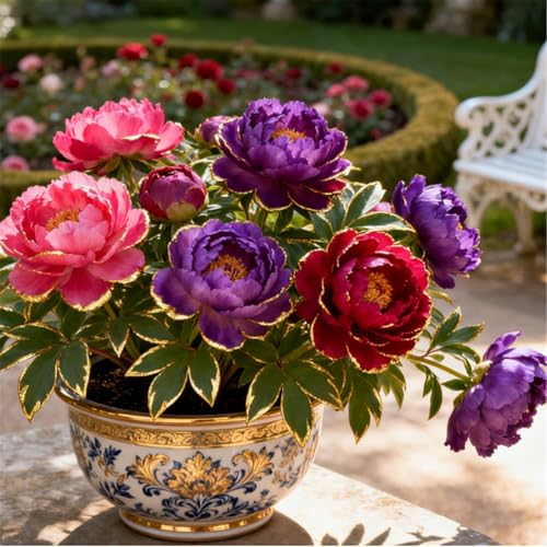 Wunderschöne und edle/Pfingstrosenknollen/Seltene Pfingstrosen-Rhizome/Mehrjährig/Winterhart/Gartenarbeit-2 PCS-D von BJYaWFR