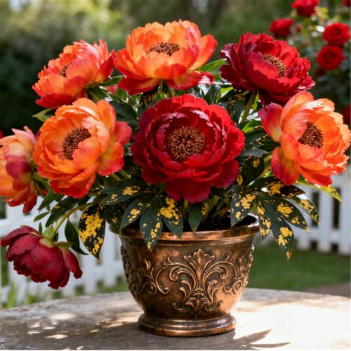 Wunderschöne und edle/Winterharte mehrjährige Pfingstrosen/Seltene Pfingstrosen-Rhizome/Gartendekoration/Winterhart/Gartenarbeit-3 PCS-H Wunderschöne und edle/Winterharte mehrjährige Pfingstrosen/Seltene Pfingstrosen-Rhizome/Gartendekoration/Winterhart/Gartenarbeit-3 PCS-H von BJYaWFR