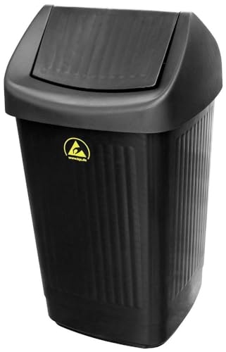 BJZ A-35059 ESD Papierkorb 50 l (B x H x T) 360 x 650 x 360 mm Kunststoff Schwarz 1 St. von BJZ