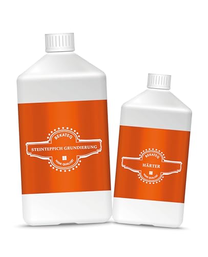 BEKATEQ 2K Epoxidharz Steinteppich Grundierung, 1,5kg farblos I Untergrundvorbereitung für Natursteinteppich, Beton, Estrich, Fliesen & Stahl I für innen & außen I chemikalienbeständig BK-620EP BEKATEQ 2K Epoxidharz Steinteppich Grundierung, 1,5kg farblos I Untergrundvorbereitung für Natursteinteppich, Beton, Estrich, Fliesen & Stahl I für innen & außen I chemikalienbeständig BK-620EP von BEKATEQ