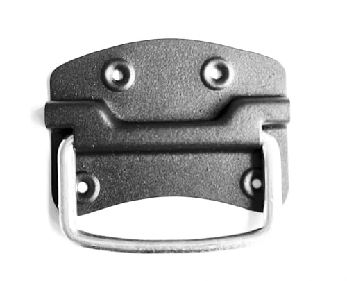 BK SHOP Klappgriff Edelstahl, Schwarz Schrankgriffe 110 x 80 mm, Hardware Boxen Edelstahlbox Gefedert kistengriff für Lautsprecherboxen Toolbox Tür Werkzeug Boxen von BK SHOP