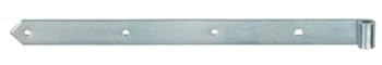 BK SHOP Ladenband aus Verzinktem Stahl mit Kataforese-Beschichtung, Schaniere 400 x 30 x 3 mm Silber, Türscharniere fi10 Robuste Ausführung mit – Korrosionsbeständig für Türen, Tore und Möbel von BK SHOP