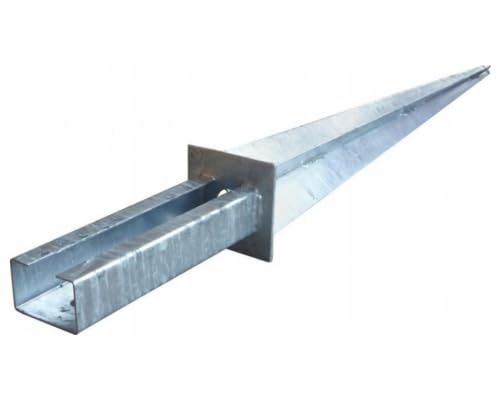 BK SHOP Pfostenträger Anker zum Einschlagen | Stützenfuß 55 x 35 x 800 mm | Pfostenanker Verzinkter Stahl 5 mm | Bodenanker für Holzpfosten | Pfostenschuh in Zaunpfosten Eingeschlagen BK SHOP Pfostenträger Anker zum Einschlagen | Stützenfuß 55 x 35 x 800 mm | Pfostenanker Verzinkter Stahl 5 mm | Bodenanker für Holzpfosten | Pfostenschuh in Zaunpfosten Eingeschlagen von BK SHOP