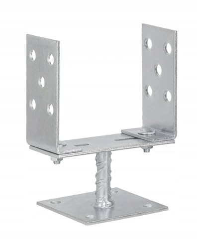 BK SHOP Pfostenträger Anker zum Einschlagen | Verstellbarer 80-160 mm Stützenfuß 150 x 200 x 60 mm | Pfostenanker Verzinkter Stahl | Bodenanker für Holzpfosten | Pfostenschuh für Terrassen und Zäune BK SHOP Pfostenträger Anker zum Einschlagen | Verstellbarer 80-160 mm Stützenfuß 150 x 200 x 60 mm | Pfostenanker Verzinkter Stahl | Bodenanker für Holzpfosten | Pfostenschuh für Terrassen und Zäune von BK SHOP