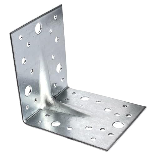 BK SHOP Winkelverbinder 2,5 mm Winkel mit Prägung | Holzverbinder Winkel Metall 105 x 105 x 90 mm | Metallwinkel Balkenverbinder Kleine | Montagewinkel Bauwinkel Verzinkt Stahwinkel BK SHOP Winkelverbinder 2,5 mm Winkel mit Prägung | Holzverbinder Winkel Metall 105 x 105 x 90 mm | Metallwinkel Balkenverbinder Kleine | Montagewinkel Bauwinkel Verzinkt Stahwinkel von BK SHOP