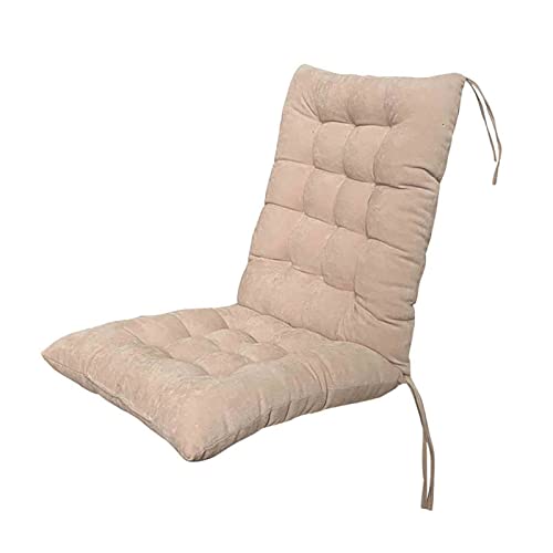 BK&MF Terrassen-Chaiselongue-Kissen, Outdoor-Schaukel-Ersatzkissen, Schaukel-Sitzkissen, wasserdichtes Bankkissen mit Rückenlehne für Terrassen-Gartenmöbel,Camel,40x90cm(16x35inch) von BK&MF