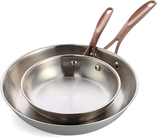 BK Cookware Rose 2-teiliges Bratpfannen-Set aus Edelstahl, 20/28cm, Silber BK Cookware Rose 2-teiliges Bratpfannen-Set aus Edelstahl, 20/28cm, Silber von BK