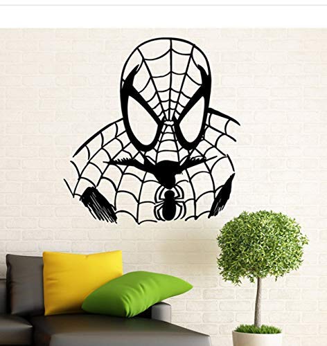 Spiderman Wandtattoo Wand Vinyl Aufkleber Marvel Comics Superheld Interieur Home Art Wandmalerei Schlafzimmer Dekoration 58X62Cm von BKDPW