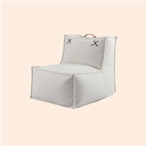 BKEKM Großer Sitzsack-Stuhl mit Füllung, Lazy Sofa-Stuhl, Baumwoll-Leinen-Sitzsack-Liege, 56 x 62 x 52 cm, Lounge-Lazy-Sitzsack-Stuhl von BKEKM