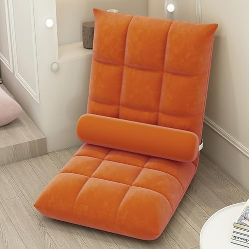 BKEKM Klappbarer Sitzsack-Stuhl, 5-Fach Verstellbarer Lazy-Sofa-Stuhl, Schwamm-Lazy-Sitzsack-Stuhl mit Rückenstütze, Boden-Sofa-Stuhl von BKEKM