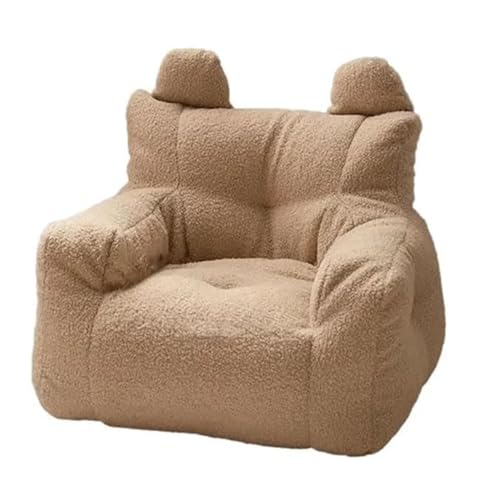 BKEKM Niedlicher Sitzsack-Stuhl, Plüschstoff, fauler Sofa-Stuhl mit Füllung, Boden-Sofa-Stuhl, fauler Sitzsack-Stuhl, Flauschige Sitzsack-Liege von BKEKM