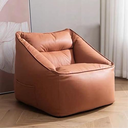 BKEKM Sitzsack-Stuhl, Kunstleder-Sitzsack, Tatami mit Füllung, Lounge-Stühle, 31,4 Zoll, Sitzsack-Liege-Sessel, Heim-Lazy-Sofa-Stuhl von BKEKM