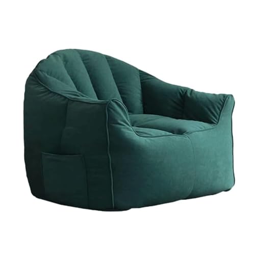 BKEKM Sitzsack-Stuhl, Samtstoff-Sitzsack-Liege mit Tasche, Sitzsack-Tatami mit Füllung, Lounge-Stühle, Armlehnen, Lazy-Sofa-Stuhl von BKEKM