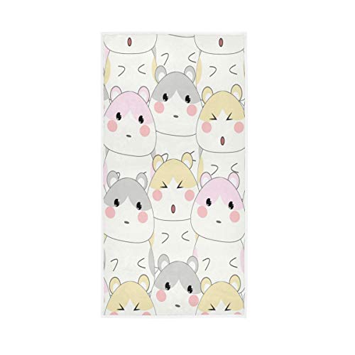 BKEOY Badetuch Cartoon Cute Hamster Handtuch Strandtücher von BKEOY