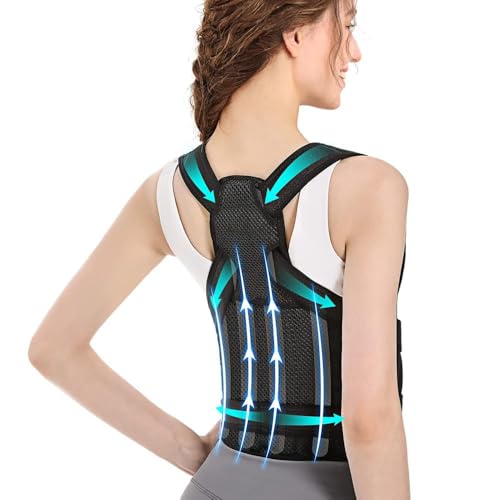 Haltungskorrektur für Frauen und Männer Komfortable Posture Corrector Obere Rückenstütze Verstellbare Rückenstütze für Rücken Haltungstrainer Hals und Schulter von BKEPDY
