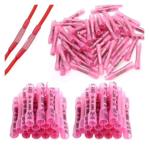 1000PCS Red Heat Shrink Terminals Insulated Butt Electrical Splice Wire Connectors Cable Crimp Terminal Connector AWG 22-18 1000PCS Red Heat Shrink Terminals Insulated Butt Electrical Splice Wire Connectors Cable Crimp Terminal Connector AWG 22-18 von BKGWCSOR