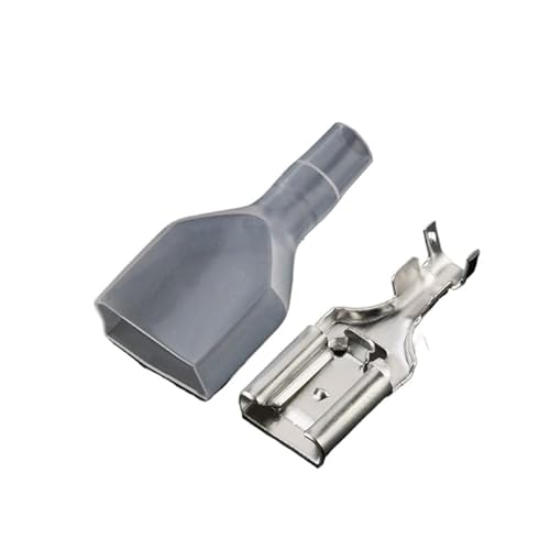 100Sets(200pcs) Female Spade Connector 7.8 Crimp terminal with Insulating Sleeves Cold Pressed Terminals Lock von BKGWCSOR