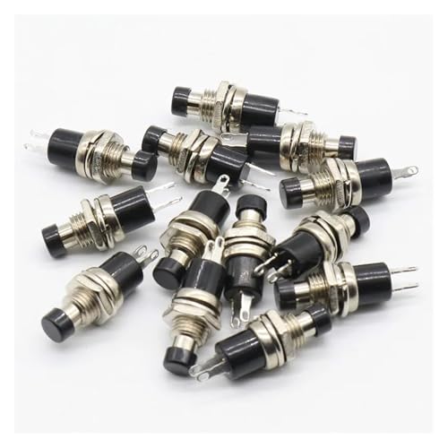 10Pcs Black Cap SPST Momentary Pushbutton Switch DC 50V 0.3A 10Pcs Black Cap SPST Momentary Pushbutton Switch DC 50V 0.3A von BKGWCSOR