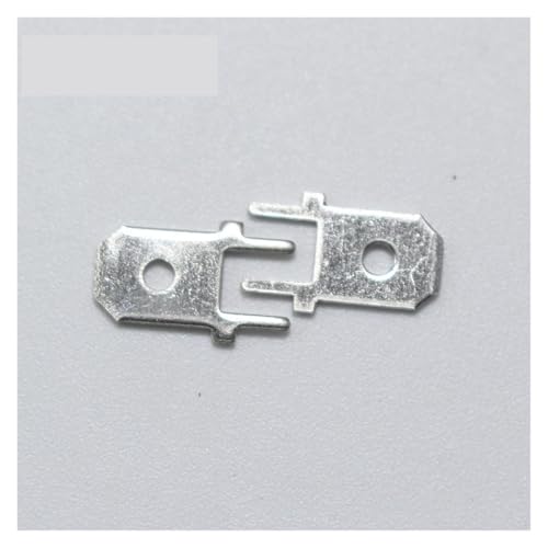 20pcs 6.3 Insert Elbow Solder Terminals 6.3mm Copper Male Crimp PCB Block Board Terminals von BKGWCSOR