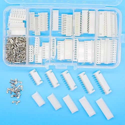 25 sets Kit in box 6p 7p 8p 9p 10 pin Right angle 2.54mm Pitch Terminal/Housing/Pin Header Connector Wire Connectors XH Kit 25 sets Kit in box 6p 7p 8p 9p 10 pin Right angle 2.54mm Pitch Terminal/Housing/Pin Header Connector Wire Connectors XH Kit von BKGWCSOR