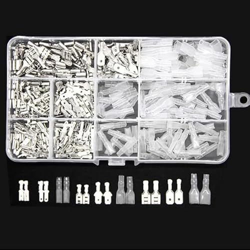 315Pcs Insulated Male Female Wire Connector 2.8/4.8/6.3mm Electrical Wire Crimp Terminals Spade Connectors Assorted Kit von BKGWCSOR