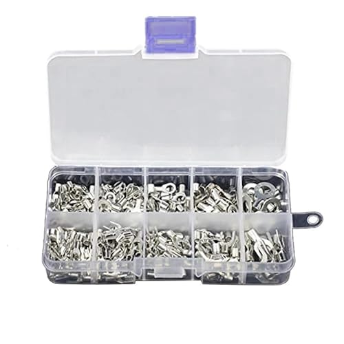 320Pcs 10 in 1 Terminals Non-Insulated Ring Fork U-Type Brass Terminals Assortment Kit Cable Wire Connector Crimp Spade 320Pcs 10 in 1 Terminals Non-Insulated Ring Fork U-Type Brass Terminals Assortment Kit Cable Wire Connector Crimp Spade von BKGWCSOR