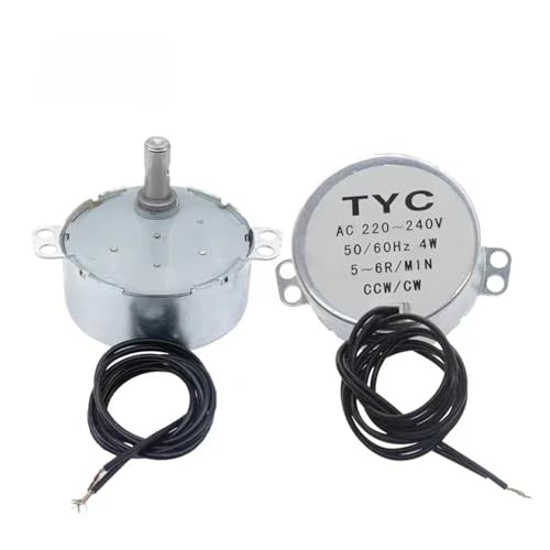 5-6 r/min Stable Synchronous Motor Pro TYC-50 AC 220V 12V 50/60Hz Torque 4KGF.cm 4W CW/CCW Microwave Turntable for Electric Fan(AC 220-240V) von BKGWCSOR