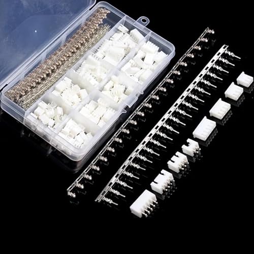 560Pcs XH Connector Jumper Wire Cable Pin Header Pin Housing and Male/Female Pin Head Terminal Adapter Set von BKGWCSOR
