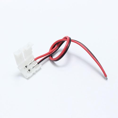 5PCS/lot 12V Wire 2 Pin Welding Connector at 1 end for 8mm Width 3528 LED Strip to Strip Connection Length 15cm von BKGWCSOR