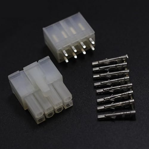 5set 5557 5569 8P Wiring Terminal Electrical Connector Kit 4.2mm 2x4P Straight Pin jack von BKGWCSOR