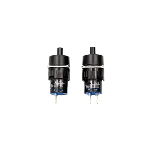 BKGWCSOR 5Pcs AS6-Y 16mm knob Round Switch Button Selection,3 Position 6-pin 2NC2NO Self-Locking BKGWCSOR 5Pcs AS6-Y 16mm knob Round Switch Button Selection,3 Position 6-pin 2NC2NO Self-Locking von BKGWCSOR