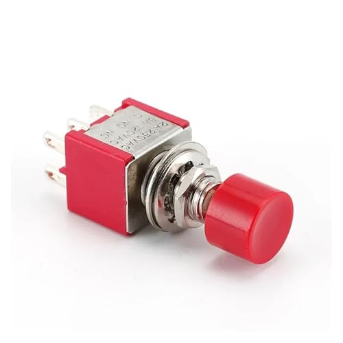BKGWCSOR 5pcs 6 Pin C-NO-NC 6mm Momentary Automatic Push Button Switch 2A 250VAC/5A 120VAC Toggle Switches DS-622 von BKGWCSOR