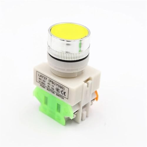 BKGWCSOR 6Pcs Yellow Button Switch LAY37-11BN Flat Button 22MM Y090 Self-Lock BKGWCSOR 6Pcs Yellow Button Switch LAY37-11BN Flat Button 22MM Y090 Self-Lock von BKGWCSOR