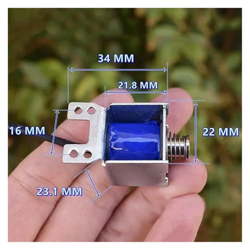 BKGWCSOR MC0722T DC 6V-12V DC Electromagnet Push Pull Through Type Spring Solenoid Magnet Stroke 5mm DIY Electronic Lock BKGWCSOR MC0722T DC 6V-12V DC Electromagnet Push Pull Through Type Spring Solenoid Magnet Stroke 5mm DIY Electronic Lock von BKGWCSOR