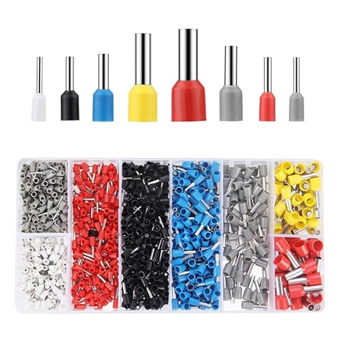 BKGWCSOR Wire Ferrules Connector Terminals Kit 1200PCS Assortment Ferrule Wire Connector Kit Insulated Cord Pin End BKGWCSOR Wire Ferrules Connector Terminals Kit 1200PCS Assortment Ferrule Wire Connector Kit Insulated Cord Pin End von BKGWCSOR