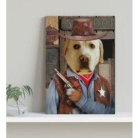 Personalisiertes Hunde - Oder Katzenportrait Auf Leinwand Mit Ihrem Haustierfoto, Hund Katzenmutter Geschenk, Haustier Trauer, Kunstauftrag von BKGift