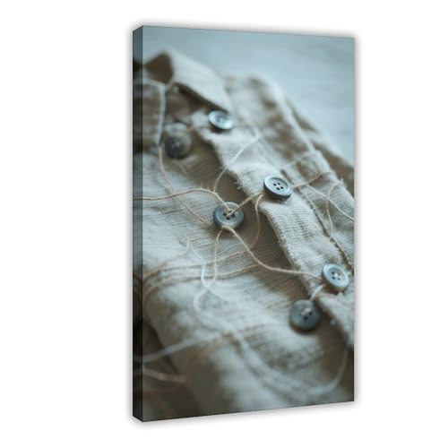 BKHJSASU Button Memory Anchor Kunstposter (1) Leinwandposter Schlafzimmer Dekor Landschaft Büro Zimmer Dekor Geschenk 30 x 45 cm von BKHJSASU