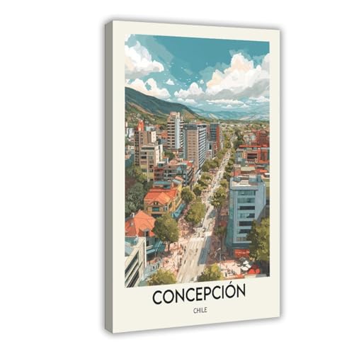 BKHJSASU Concepcion Poster, Kunstdruck, Leinwand-Poster, Wandkunst, Dekordruck, Bild Gemälde für Wohnzimmer, Schlafzimmer, Dekoration, 30 x 45 cm von BKHJSASU