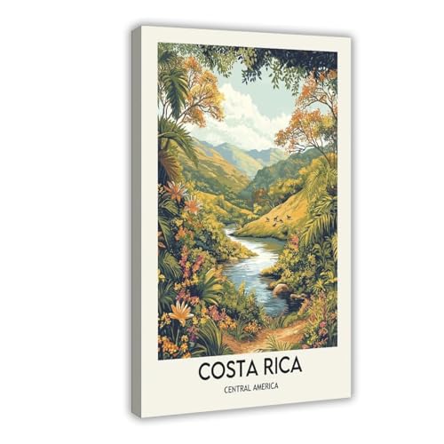 BKHJSASU Costa Rica-Poster, Kunstdruck, Leinwand-Poster, Wandkunst, Dekordruck, Bild Gemälde für Wohnzimmer, Schlafzimmer, Dekoration, 20 x 30 cm von BKHJSASU
