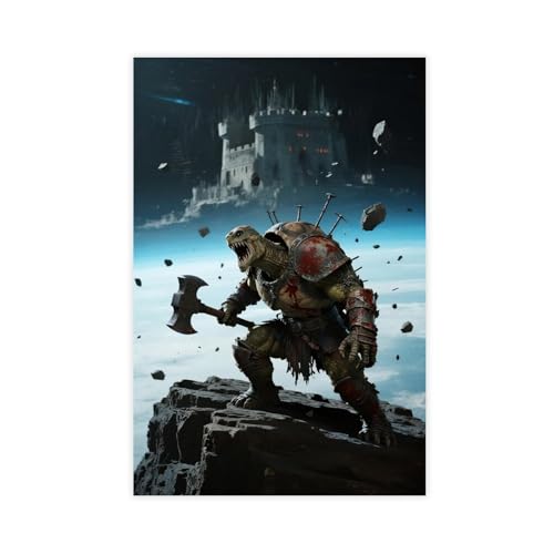 BKHJSASU Leinwandposter Space Mutant Turtle Warrior (2), Wandkunst, Dekordruck, Bild Gemälde für Wohnzimmer, Schlafzimmer, Dekoration, 30 x 45 cm von BKHJSASU
