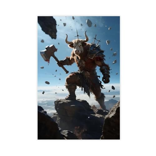 BKHJSASU Poster "Space Mutant Cow" (1) Leinwandposter Schlafzimmer Dekor Landschaft Büro Zimmer Dekor Geschenk 50 x 75 cm von BKHJSASU