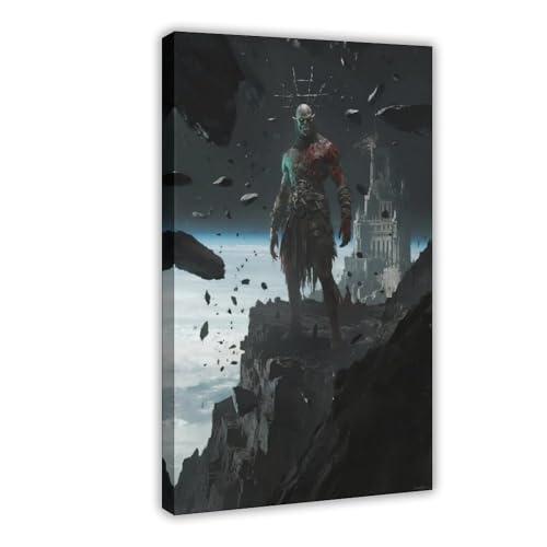 BKHJSASU Poster "Space Mutant Monster", Leinwandposter, Wandkunst, Dekordruck, Bild Gemälde für Wohnzimmer, Schlafzimmer, Dekoration, 60 x 90 cm von BKHJSASU