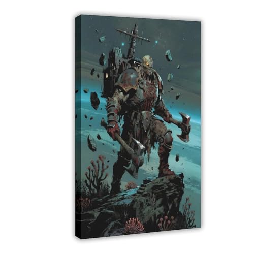 BKHJSASU Poster "Space Mutant Sea Anemone" (4) Leinwandposter Schlafzimmer Dekor Landschaft Büro Zimmer Dekor Geschenk 20 x 30 cm von BKHJSASU
