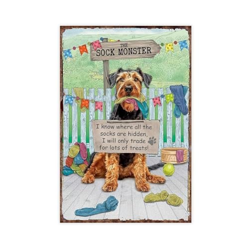 BKHJSASU Sock Monster Universal Terrier Leinwandposter Schlafzimmer Dekor Landschaft Büro Zimmer Dekor Geschenk 40 x 60 cm BKHJSASU Sock Monster Universal Terrier Leinwandposter Schlafzimmer Dekor Landschaft Büro Zimmer Dekor Geschenk 40 x 60 cm von BKHJSASU