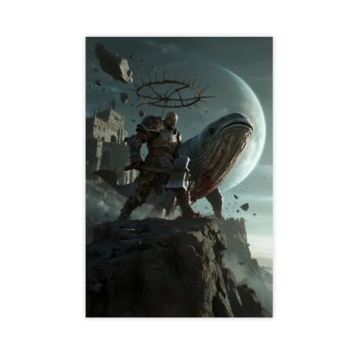 BKHJSASU Space Mutant Manatee Poster (1) Leinwandposter Schlafzimmer Dekor Landschaft Büro Zimmer Dekor Geschenk 40 x 60 cm von BKHJSASU