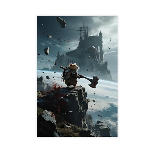 BKHJSASU Space Mutant Meerschweinchen-Poster (3) Leinwand-Poster, Schlafzimmer, Dekoration, Landschaft, Büro, Raumdekoration, Geschenk, 30 x 45 cm von BKHJSASU