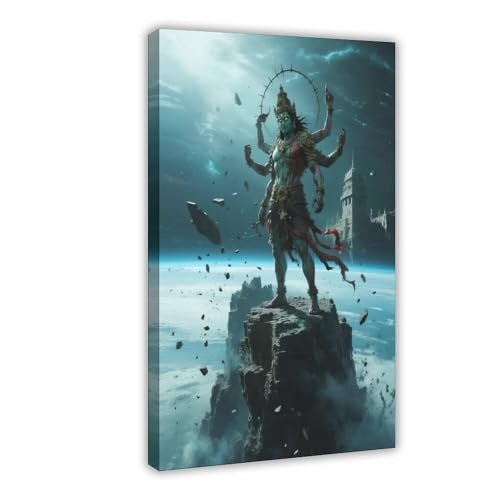 BKHJSASU Space Mutant Vishnu Poster (3) Leinwandposter Schlafzimmer Dekor Landschaft Büro Zimmer Dekor Geschenk 30 x 45 cm von BKHJSASU