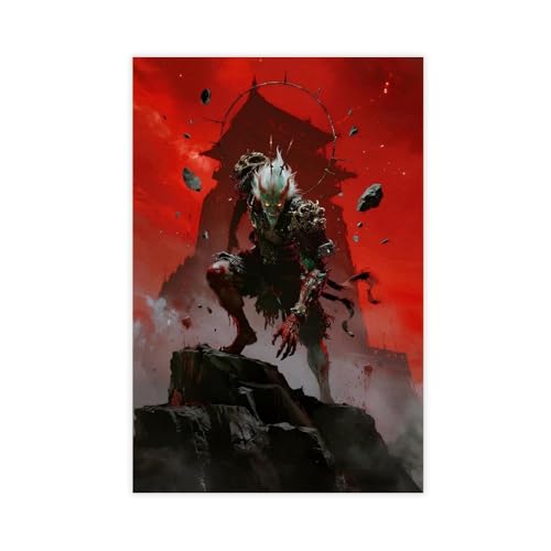 BKHJSASU Xiang Liu Poster auf Leinwand (2), Raummutation, Schlafzimmer, Landschaft, Büro, Raumdekoration, Geschenk, 60 x 90 cm von BKHJSASU